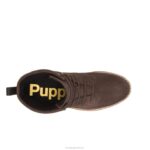 camurça marrom escuro bota de renda amelia mulheres Hush Puppies bota ZZ6R174 - Image 6