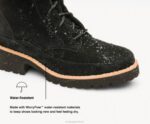 camurça marrom escuro bota de renda amelia mulheres Hush Puppies bota ZZ6R174 - Image 8
