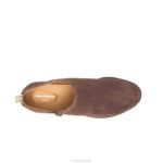 camurça marrom escuro bota hadley com zíper lateral mulheres Hush Puppies bota ZZ6R185 - Image 7