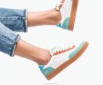camurça multi retrô tênis Charlie Court mulheres Hush Puppies tênis ZZ6R114 - Image 3