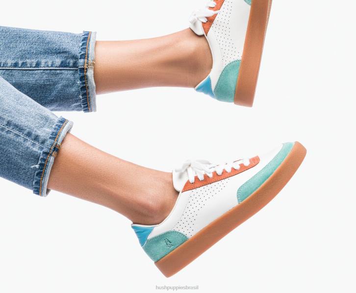 camurça multi retrô tênis Charlie Court mulheres Hush Puppies tênis ZZ6R114 - Image 3