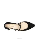 camurça preta ousada bomba cruzada sofie mulheres Hush Puppies salto ZZ6R100 - Image 6