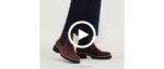 camurça preta ousada bota amelia chelsea mulheres Hush Puppies bota ZZ6R159 - Image 8