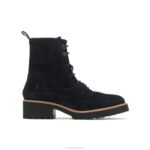 camurça preta ousada bota de renda amelia mulheres Hush Puppies bota ZZ6R175 - Image 2
