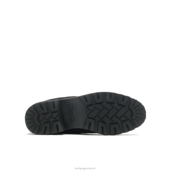 camurça preta ousada bota de renda amelia mulheres Hush Puppies bota ZZ6R175 - Image 6