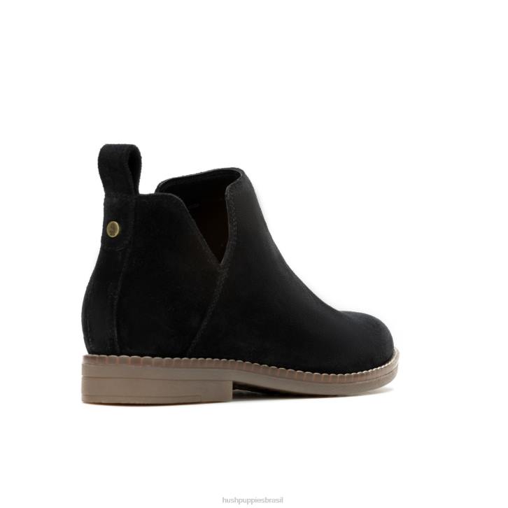 camurça preta ousada botinha mazin cayto mulheres Hush Puppies bota ZZ6R154 - Image 4