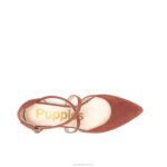 camurça rosa empoeirada bomba cruzada sofie mulheres Hush Puppies salto ZZ6R101 - Image 6