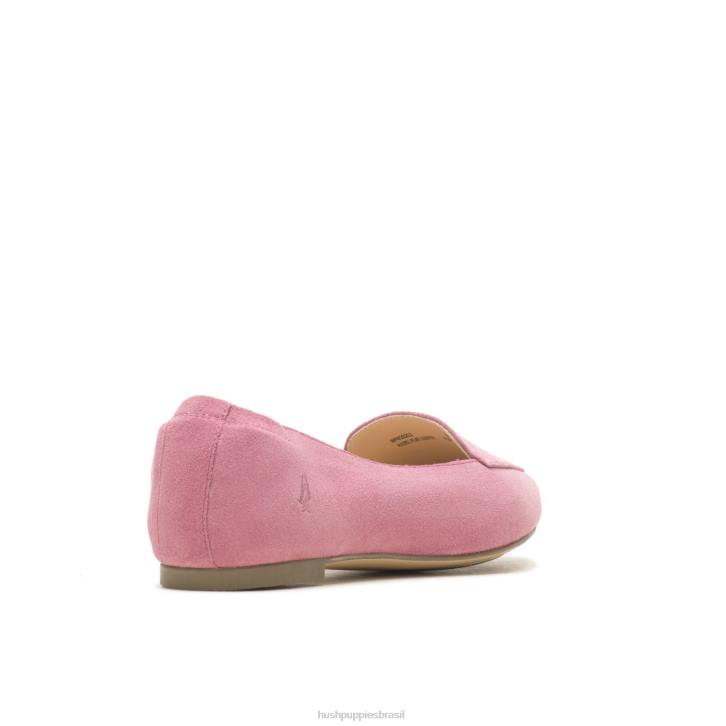 camurça rosa legal ponta avelã plana mulheres Hush Puppies sapatos rasos ZZ6R55 - Image 5