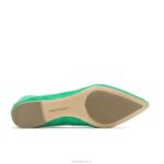 camurça verde jade ponta avelã plana mulheres Hush Puppies sapatos rasos ZZ6R71 - Image 6