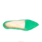 camurça verde jade ponta avelã plana mulheres Hush Puppies sapatos rasos ZZ6R71 - Image 7