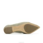camurça verde-oliva ponta avelã plana mulheres Hush Puppies sapatos rasos ZZ6R56 - Image 6