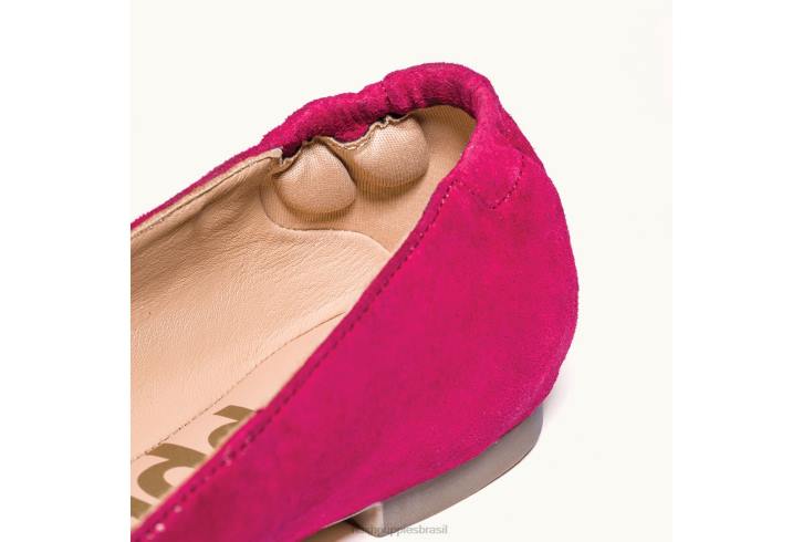 camurça verde-oliva ponta avelã plana mulheres Hush Puppies sapatos rasos ZZ6R56 - Image 9