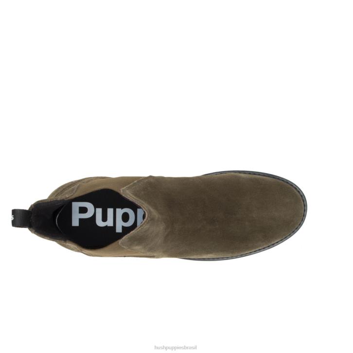 camurça verde-oliva profunda bota jude chelsea homens Hush Puppies bota ZZ6R267 - Image 7