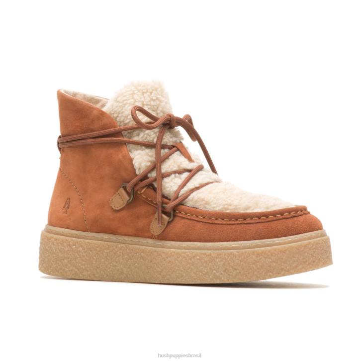 conhaque aconchegante bota de renda chukka bridget mulheres Hush Puppies bota ZZ6R179 - Image 4
