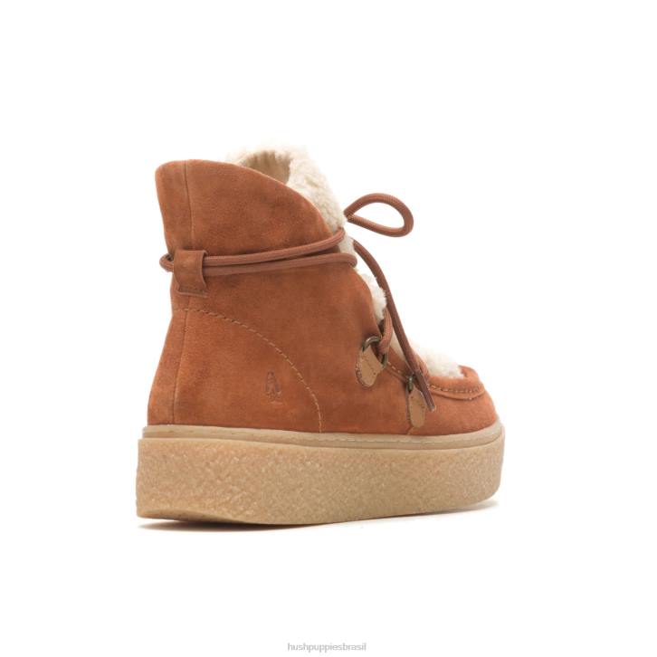 conhaque aconchegante bota de renda chukka bridget mulheres Hush Puppies bota ZZ6R179 - Image 5