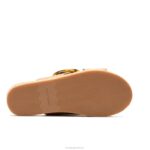 couro bege profundo sandália com fivela June mulheres Hush Puppies sandália ZZ6R10 - Image 5