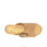 couro bege profundo sandália com fivela June mulheres Hush Puppies sandália ZZ6R10 - Image 6