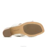 couro branco pérola sandália leila mulheres Hush Puppies salto ZZ6R30 - Image 5