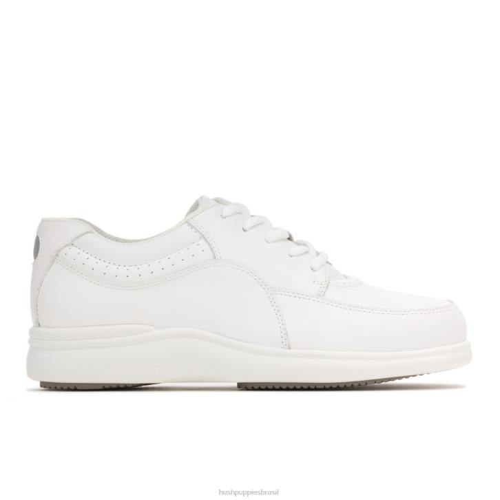 couro branco power walker mulheres Hush Puppies sapatos de caminhada ZZ6R231 - Image 2