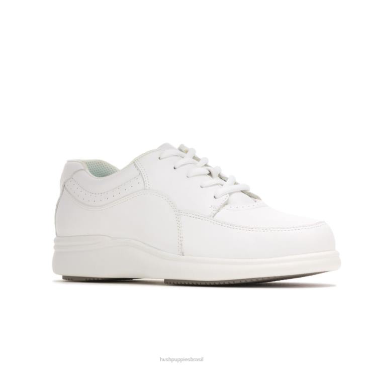couro branco power walker mulheres Hush Puppies sapatos de caminhada ZZ6R231 - Image 5