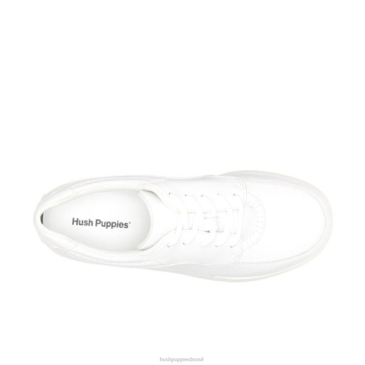 couro branco power walker mulheres Hush Puppies sapatos de caminhada ZZ6R231 - Image 8