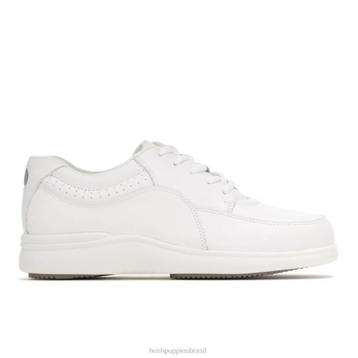 couro branco power walker mulheres Hush Puppies sapatos de caminhada ZZ6R231 - Image 1