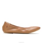 couro bronzeado do deserto balé casto plano 2 mulheres Hush Puppies balé plano ZZ6R75 - Image 2