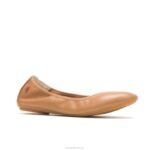 couro bronzeado do deserto balé casto plano 2 mulheres Hush Puppies balé plano ZZ6R75 - Image 4