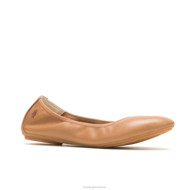couro bronzeado do deserto balé casto plano 2 mulheres Hush Puppies balé plano ZZ6R75 - Image 4