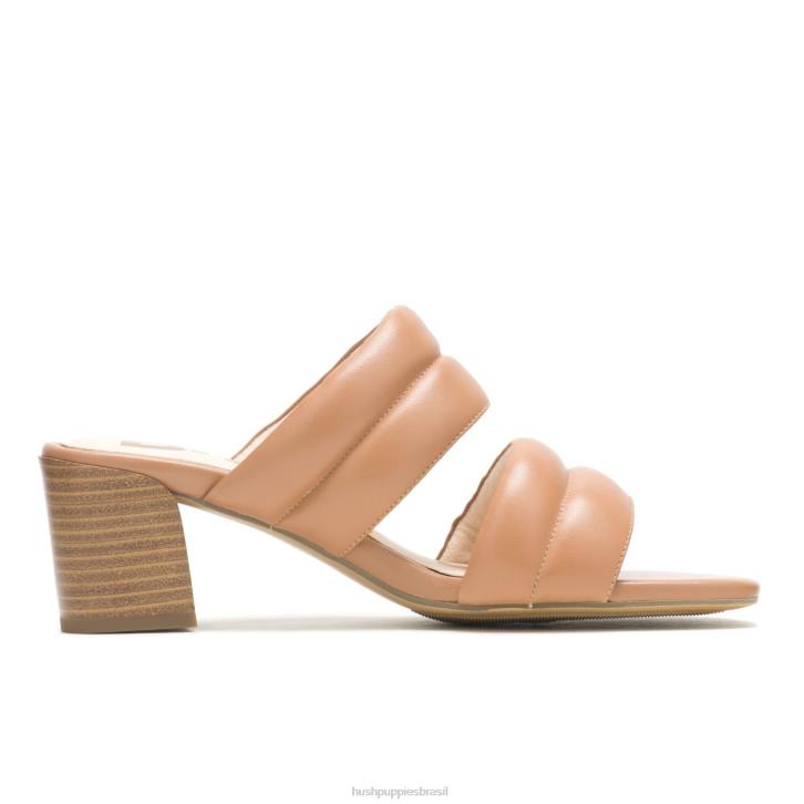 couro bronzeado do deserto sandália leila mulheres Hush Puppies salto ZZ6R29 - Image 2