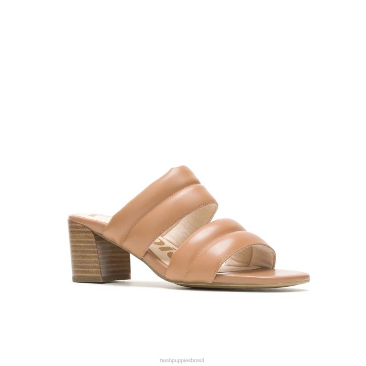 couro bronzeado do deserto sandália leila mulheres Hush Puppies salto ZZ6R29 - Image 4