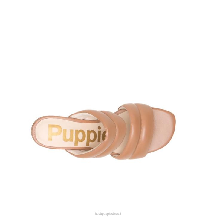 couro bronzeado do deserto sandália leila mulheres Hush Puppies salto ZZ6R29 - Image 7