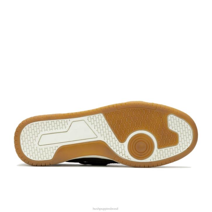 couro cinza escuro sapato de barco colton homens Hush Puppies mocassim ZZ6R345 - Image 5