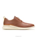 couro conhaque avanço com cordões oxford homens Hush Puppies Oxford ZZ6R288