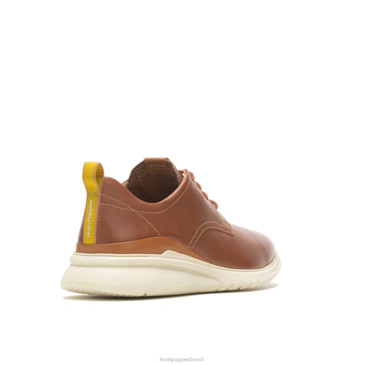 couro conhaque avanço com cordões oxford homens Hush Puppies Oxford ZZ6R288 - Image 5