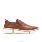 couro conhaque bennet sapatilha sem salto homens Hush Puppies Oxford ZZ6R300