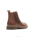 couro conhaque bota chelsea detroit homens Hush Puppies bota ZZ6R270 - Image 4