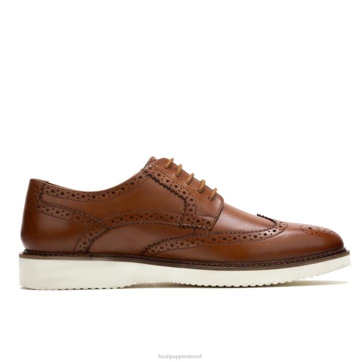 couro conhaque everett ponta de asa oxford homens Hush Puppies Oxford ZZ6R287 - Image 2