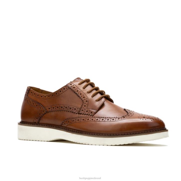 couro conhaque everett ponta de asa oxford homens Hush Puppies Oxford ZZ6R287 - Image 3