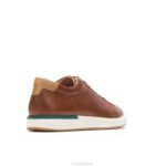 couro conhaque sapatilha de saúde homens Hush Puppies tênis ZZ6R324 - Image 4