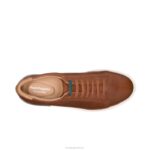 couro conhaque sapatilha de saúde homens Hush Puppies tênis ZZ6R324 - Image 6