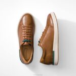 couro conhaque sapatilha de saúde homens Hush Puppies tênis ZZ6R324 - Image 7