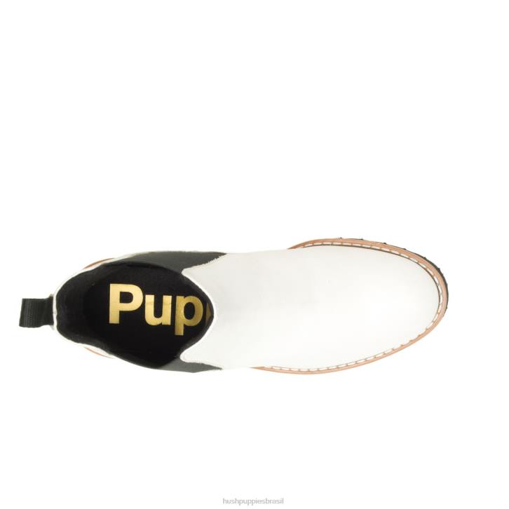 couro creme de baunilha bota amelia chelsea mulheres Hush Puppies bota ZZ6R160 - Image 6