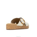 couro creme de baunilha sandália com fivela June mulheres Hush Puppies sandália ZZ6R9 - Image 5
