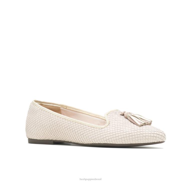 couro de cobra gemada sapatilha sadie com borlas mulheres Hush Puppies escorregar em ZZ6R98 - Image 3