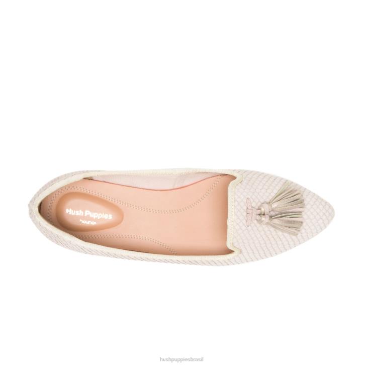 couro de cobra gemada sapatilha sadie com borlas mulheres Hush Puppies escorregar em ZZ6R98 - Image 6