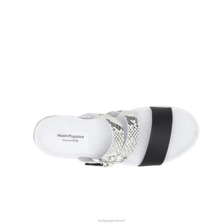 couro de cobra/preto sandália andi mulheres Hush Puppies sandália ZZ6R39 - Image 7