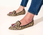 couro de impressão de vaca sadie borla 2 plana mulheres Hush Puppies sapatos rasos ZZ6R48 - Image 8