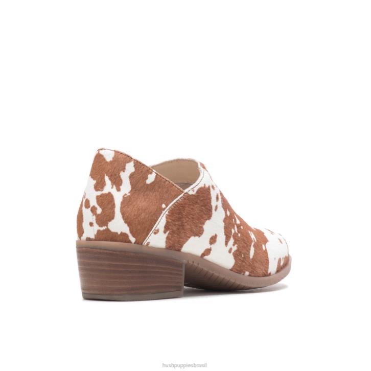 couro de impressão de vaca sienna shootie mulheres Hush Puppies bota ZZ6R186 - Image 5