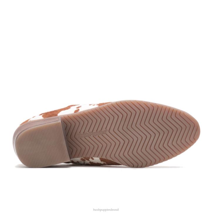 couro de impressão de vaca sienna shootie mulheres Hush Puppies bota ZZ6R186 - Image 6